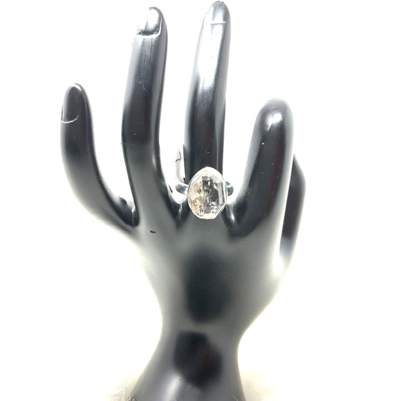 Herkimer Diamond Ring, size 7