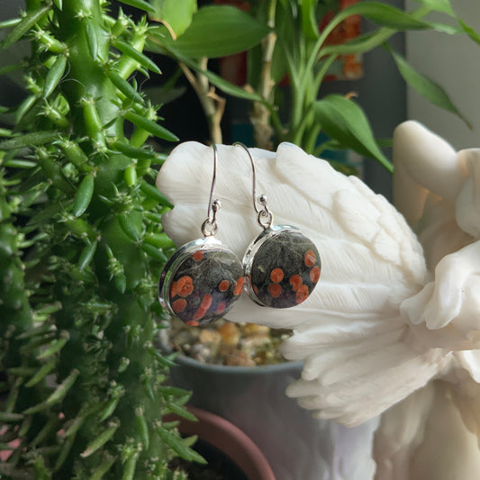 Peanut Obsidian Earrings