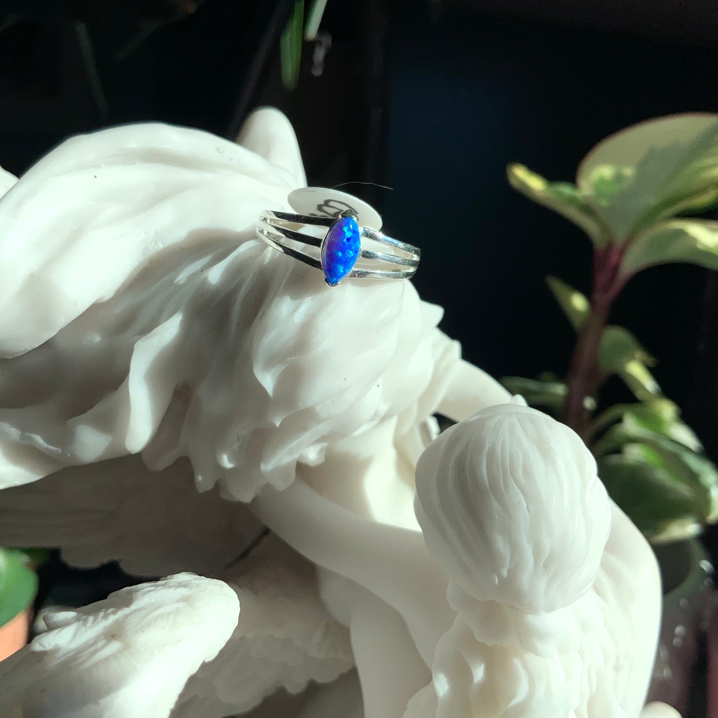 Blue Opal Ring, sizes 7,8,9