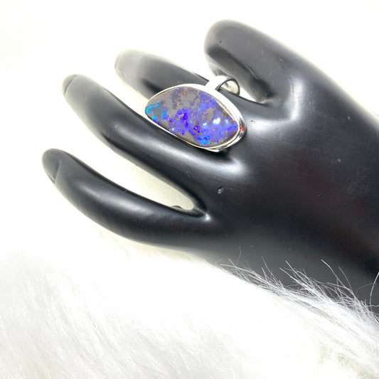 Boulder Opal Ring, size 9