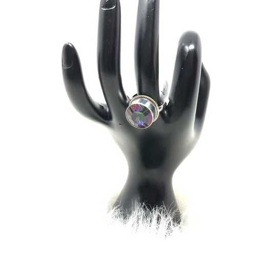 Mystic Topaz Ring, size 9