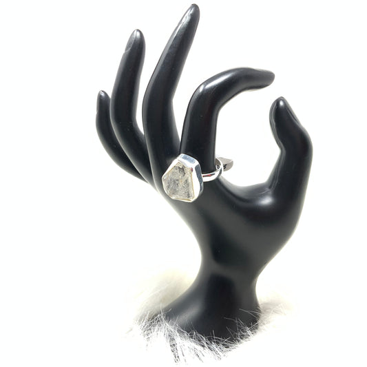 Herkimer Diamond Ring, size 11