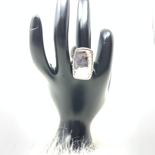 Dendrite Opal Ring, size 9
