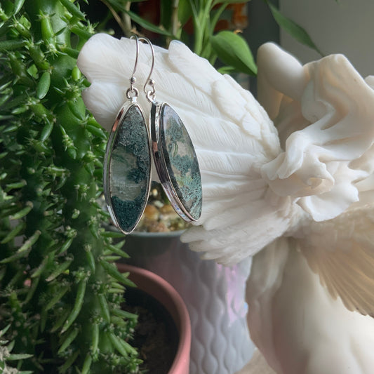 Moss Agate Earrings