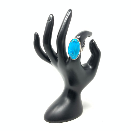 Kingman Turquoise Ring, size 7