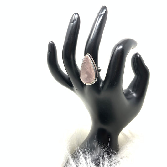 Rose Quartz Ring, size 6