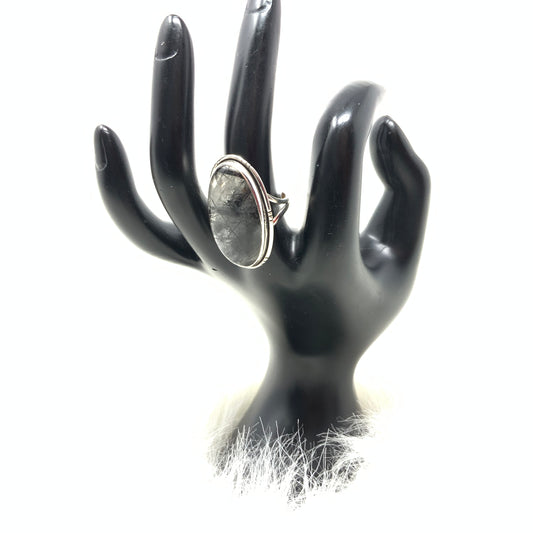 Rutile Quartz Ring, size 7