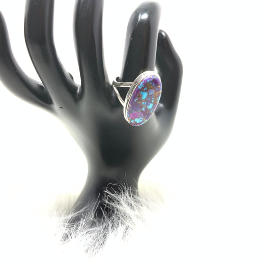 Purple Mojave Turquoise Ring, size 11