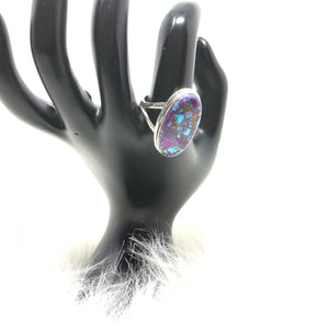 Purple Mojave Turquoise Ring, size 11