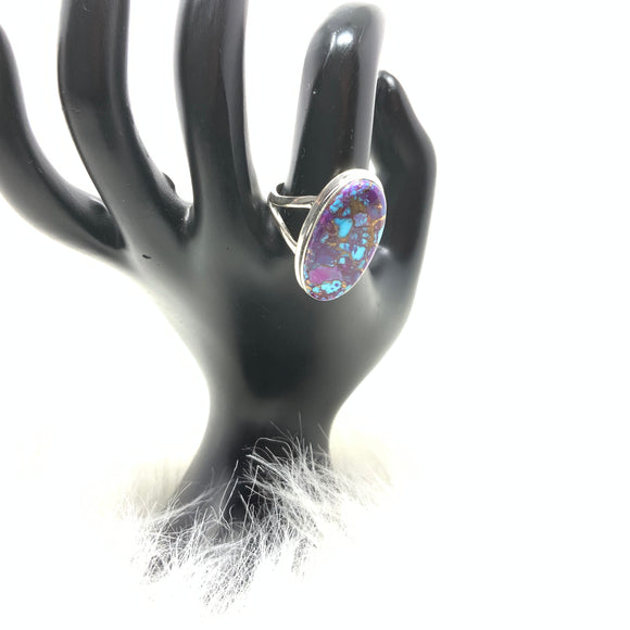 Purple Mojave Turquoise Ring, size 11