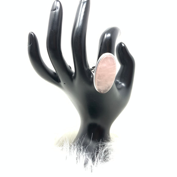 Rose Quartz Ring, size 10