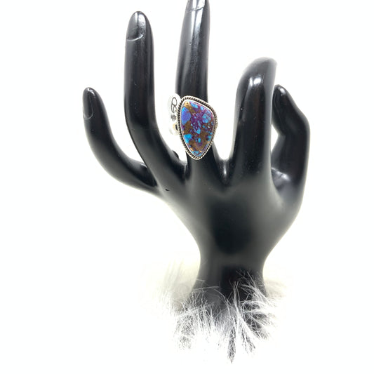Purple Mojave Turquoise Ring, size 7