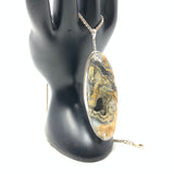 Graveyard Plume Agate Pendant