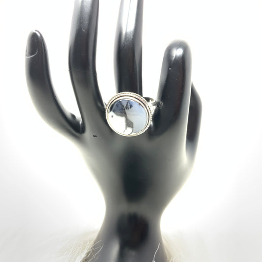 Dendrite Opal Ring, size 11