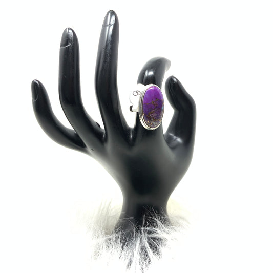 Purple Mojave Turquoise Ring, size 8