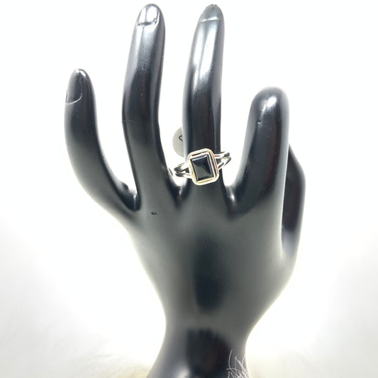 Black Onyx Ring, size 8