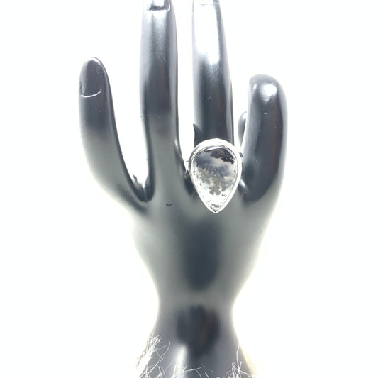 Dendrite Opal Ring, size 8