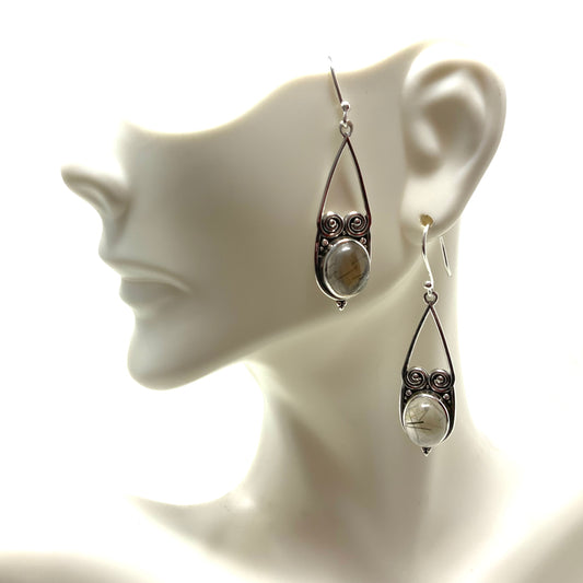 Rutile Quartz Earrings