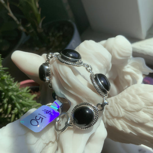 Black Onyx Tennis Bracelet