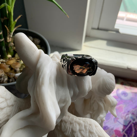 Smoky Quartz Ring, size 9