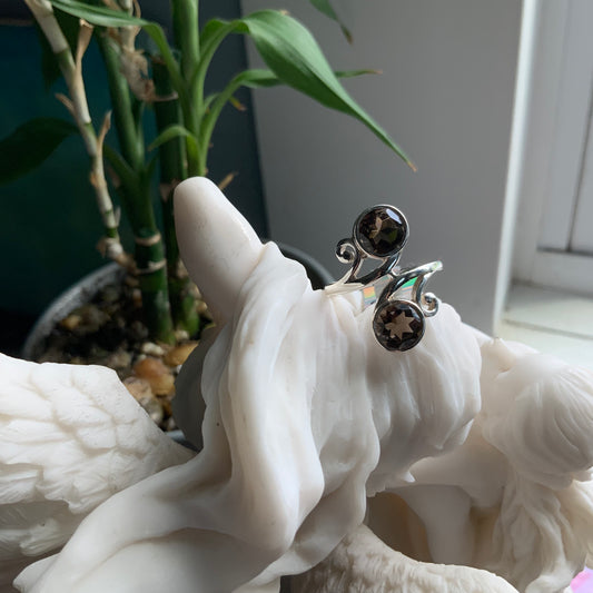 Smoky Quartz Ring, size 6
