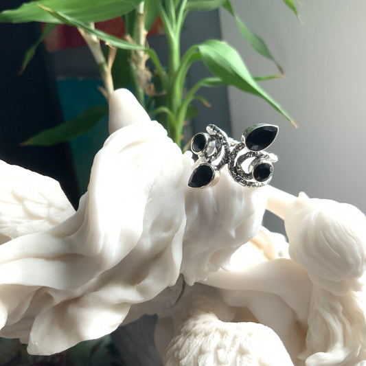 Black Onyx Ring, size 7