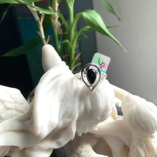 Black Onyx Ring, size 6