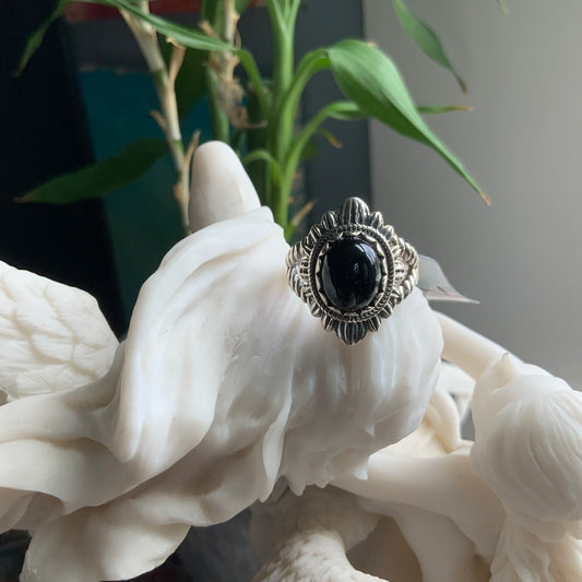 Black Onyx Ring, size 7