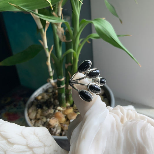 Black Onyx Ring, size 7