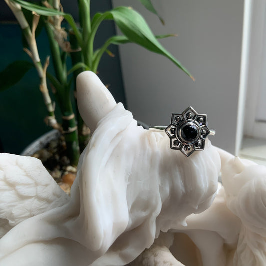Black Onyx Ring, size 9