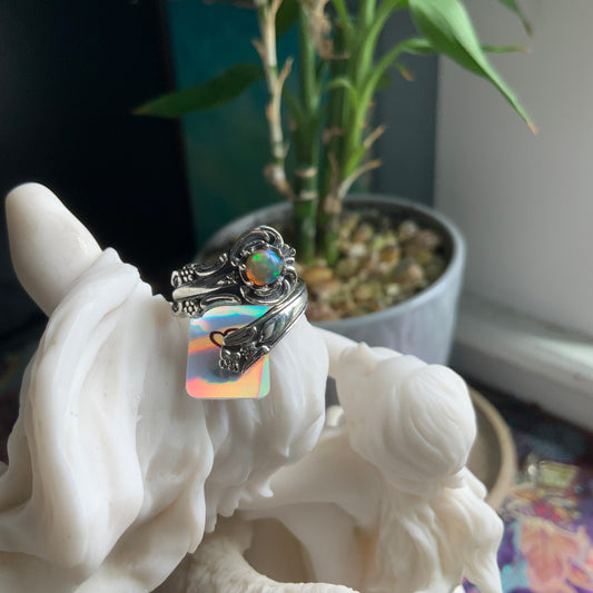 Ethiopian Opal Ring, size 8