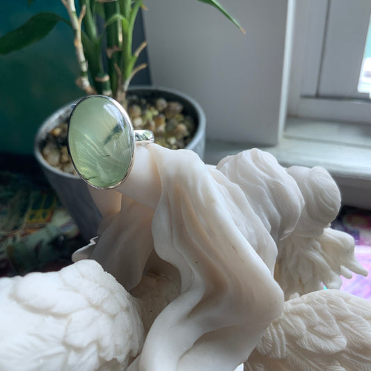 Prehnite Ring, size 11