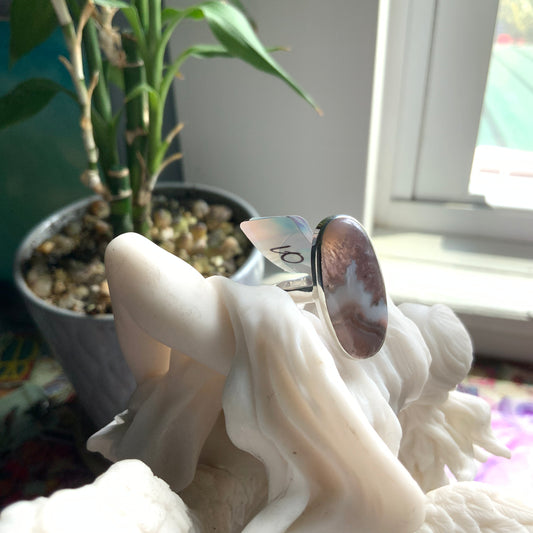 Crazy Lace Agate Ring, size 10