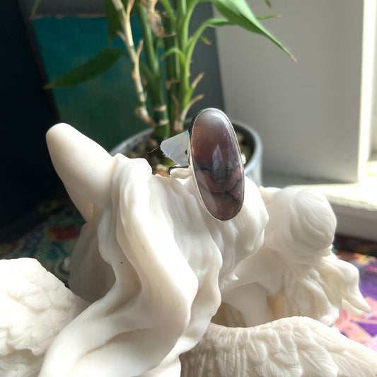 Crazy Lace Agate Ring, size 9