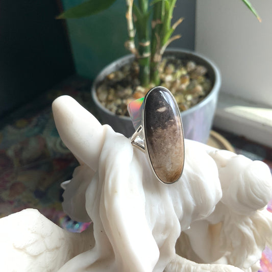 Petrified Palm Root Ring, size 5