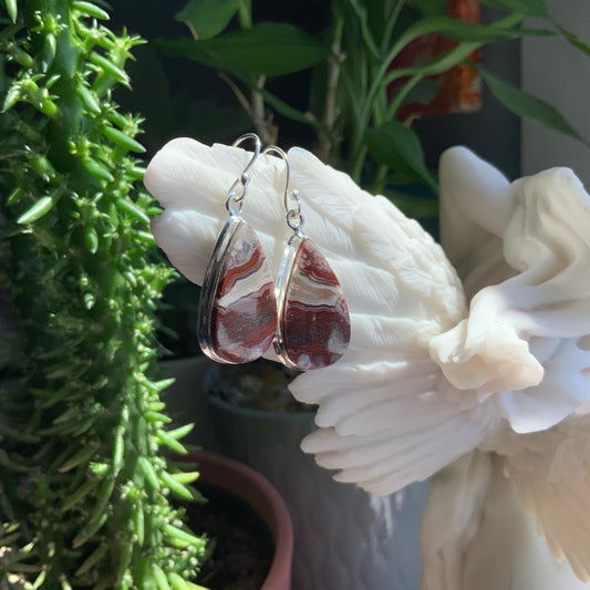 Crazy Lace Agate Earrings