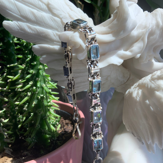 Aquamarine Tennis Bracelet