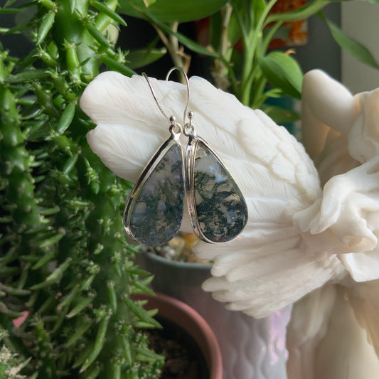 Moss Agate Earrings