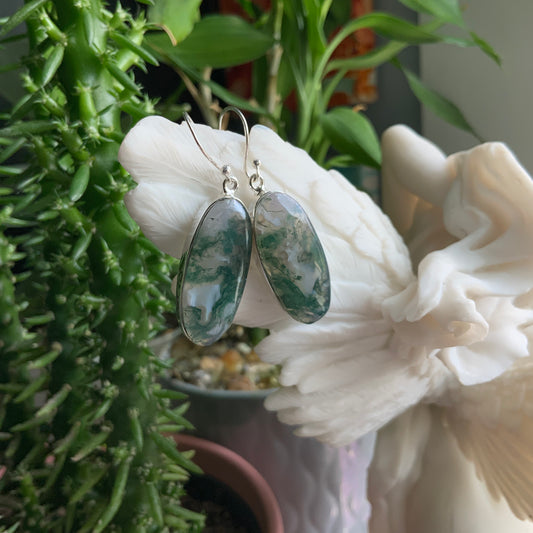 Moss Agate Earrings
