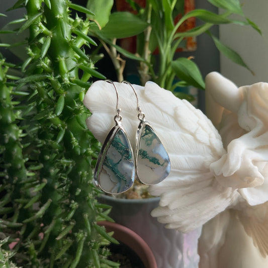Moss Agate Earrings