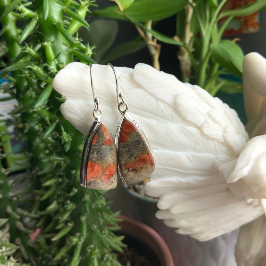 Peanut Obsidian Earrings