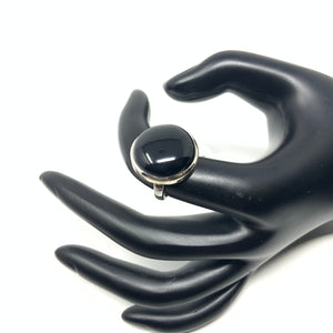 Black Onyx Ring, size 5
