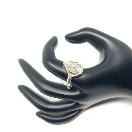 Herkimer Diamond Ring, size 9