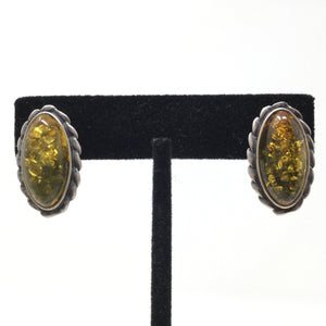 Baltic Amber Oval Earrings