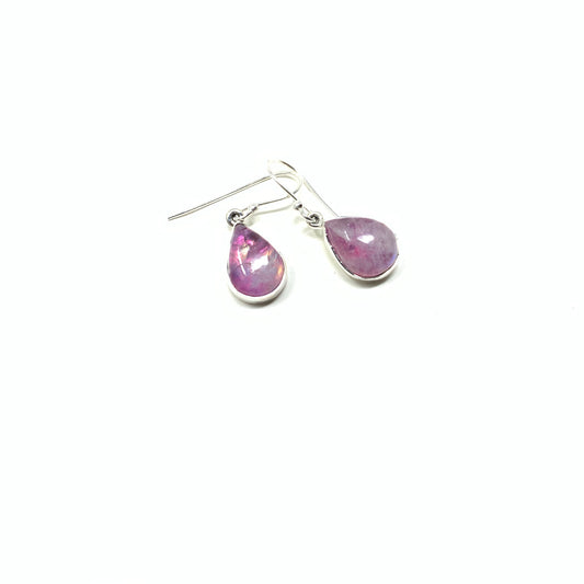 Pink Moonstone Earrings