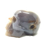 Lavender Druzy Agate Skull