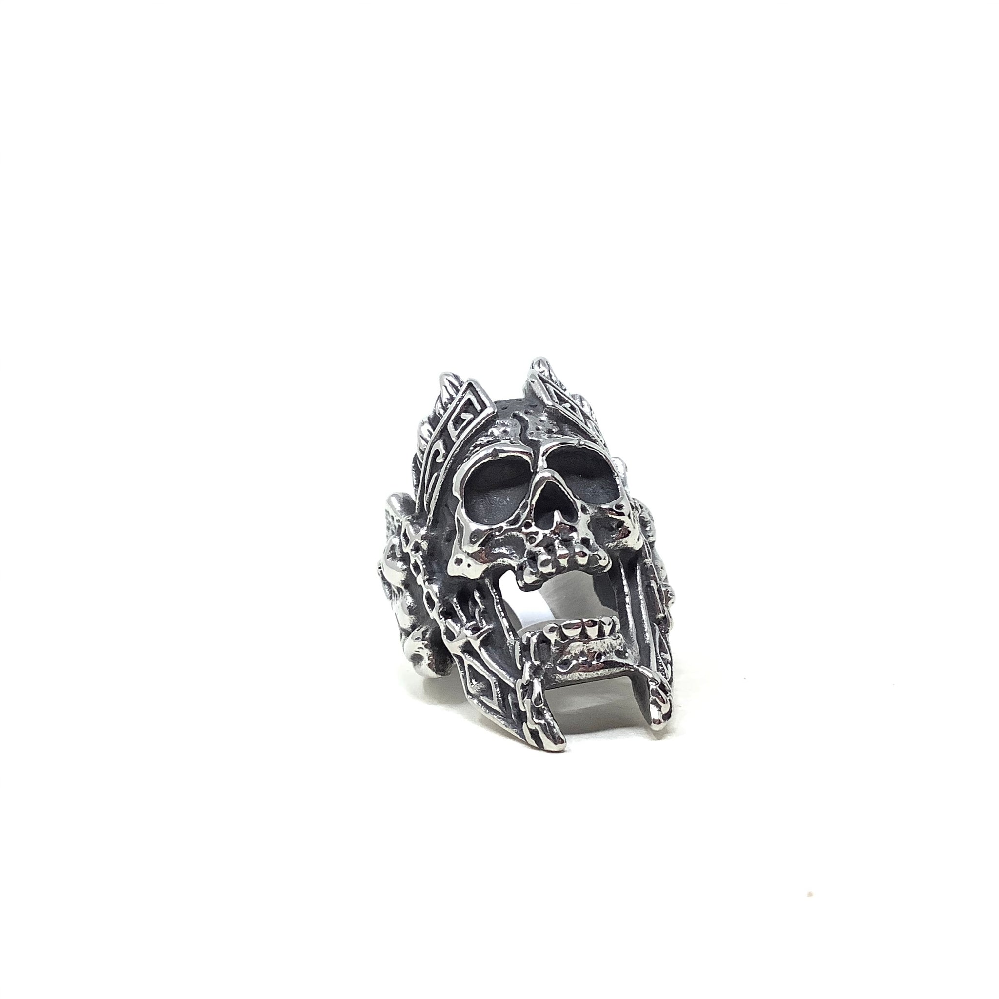Size 13 Steel Dungeon Dice Ring