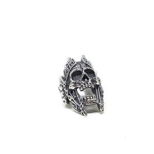 Stainless Steel Skull Ring, size 13