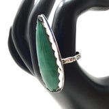 Australian Chrysoprase Talon Ring, size 10