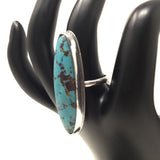 Bisbee Turquoise Shield Ring, size 8